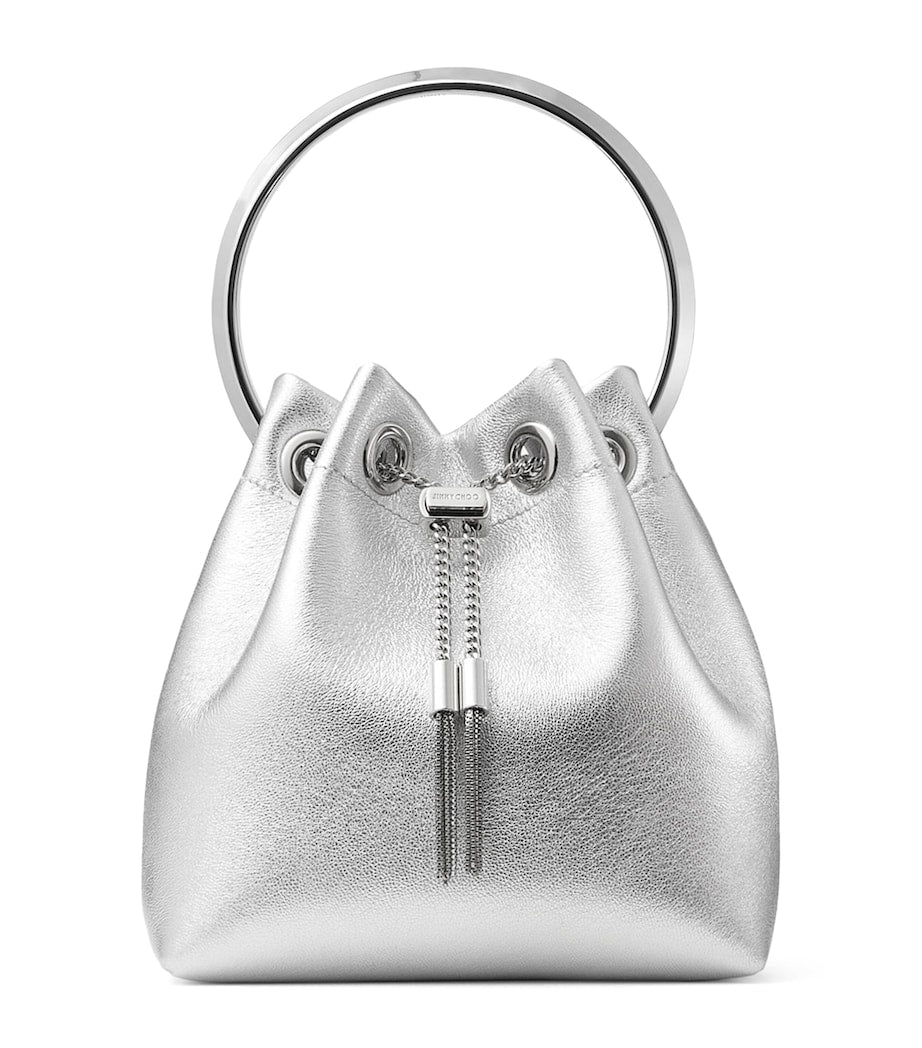 Jimmy Choo metallic Bon Bon top-handle bag (British brand)