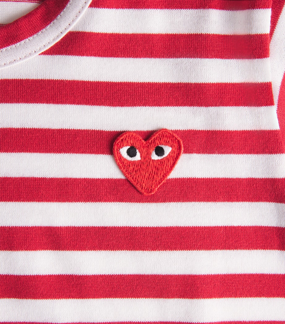 Comme Des Garçons children's stripe heart T-shirt 2-6 years - British product