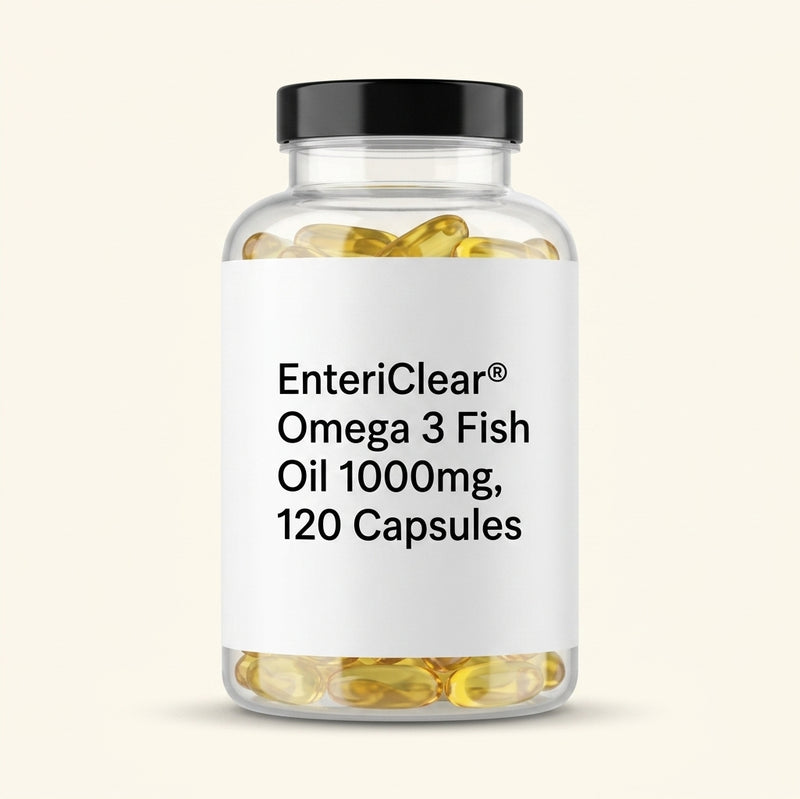 Holland & Barrett Enteric Coated Omega 3 Fish Oil 1000mg 120 capsules, imported from the UK