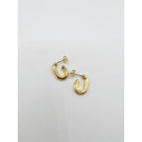 SVNX chunky oval half hoop earrings - British product