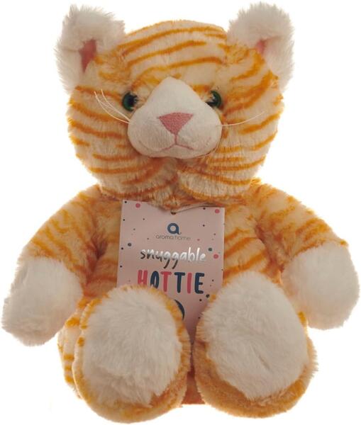 Snuggable orange cat microwavable hottie - British product