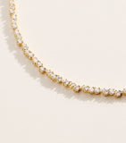 Suzanne Kalan diamond tennis necklace 18kt yellow gold, imported from the UK