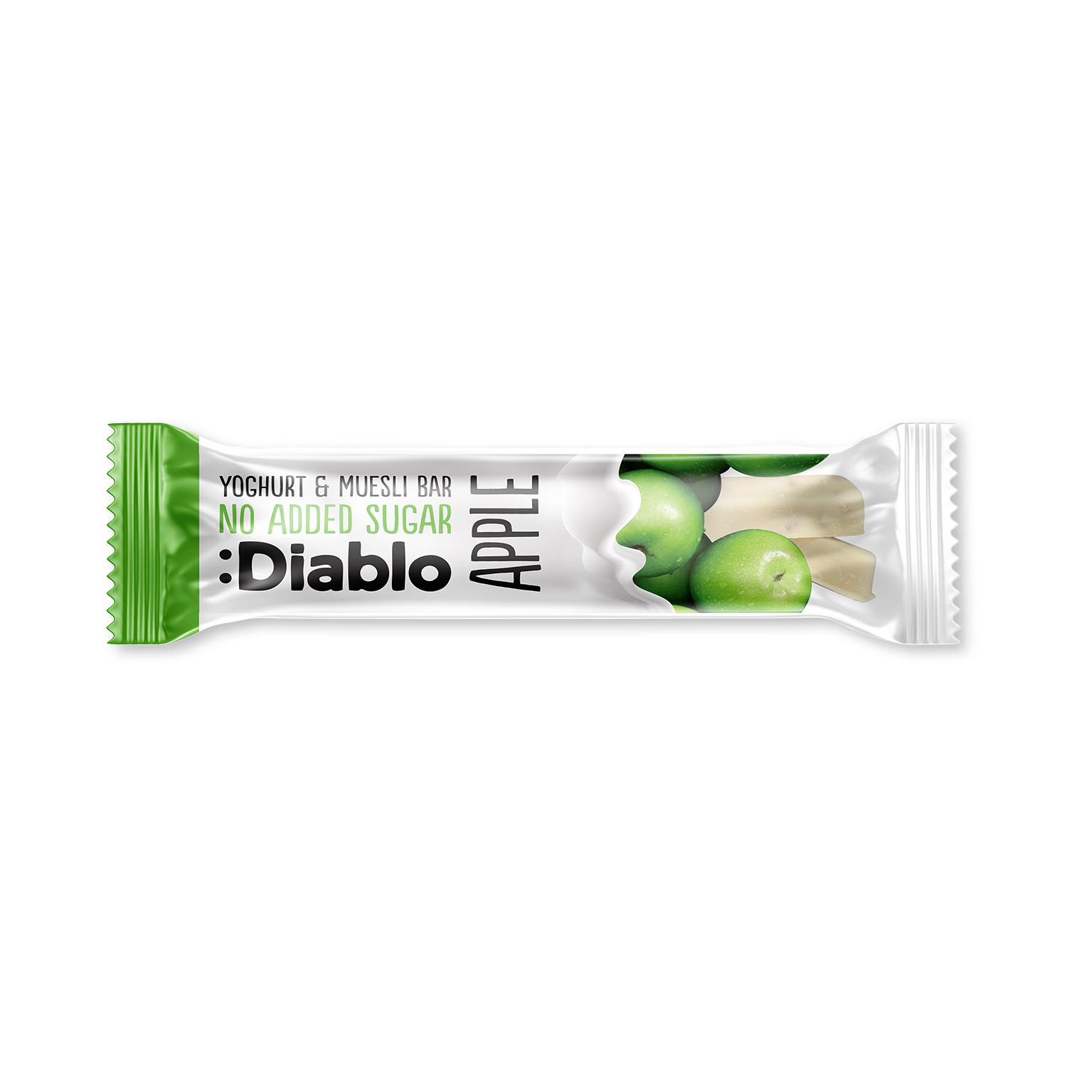 Diablo apple muesli snack bar 30g, imported from the UK