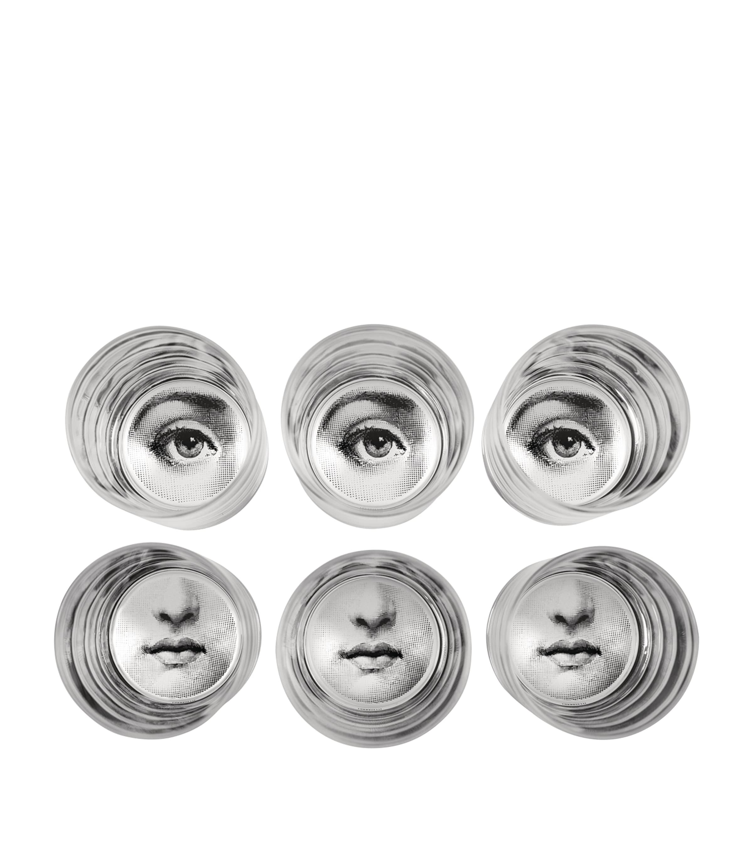 Fornasetti Tema e Variazioni cocktail glasses set of 6 - British product