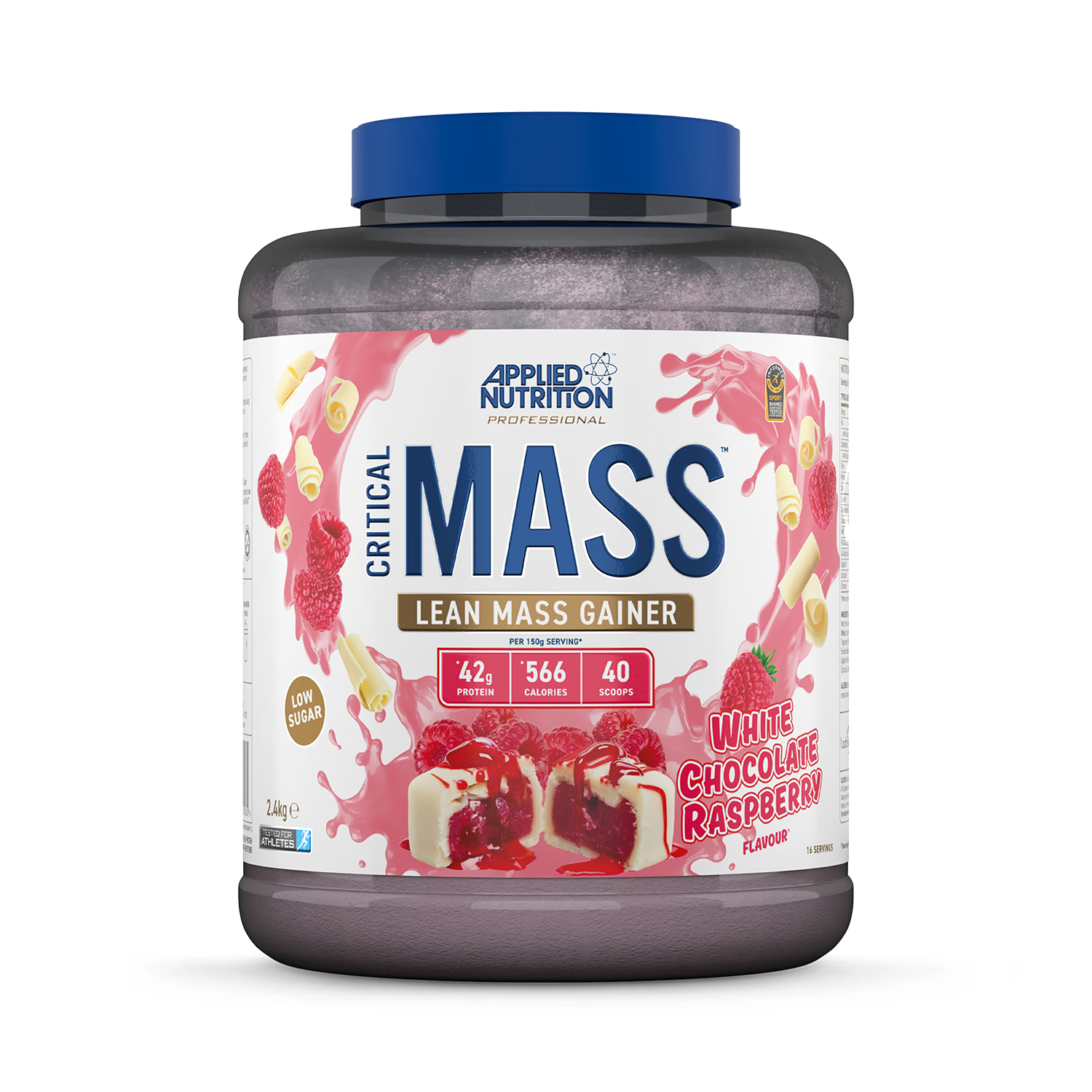 Applied Nutrition Critical Mass white chocolate raspberry mass gainer 2.4kg, UK version