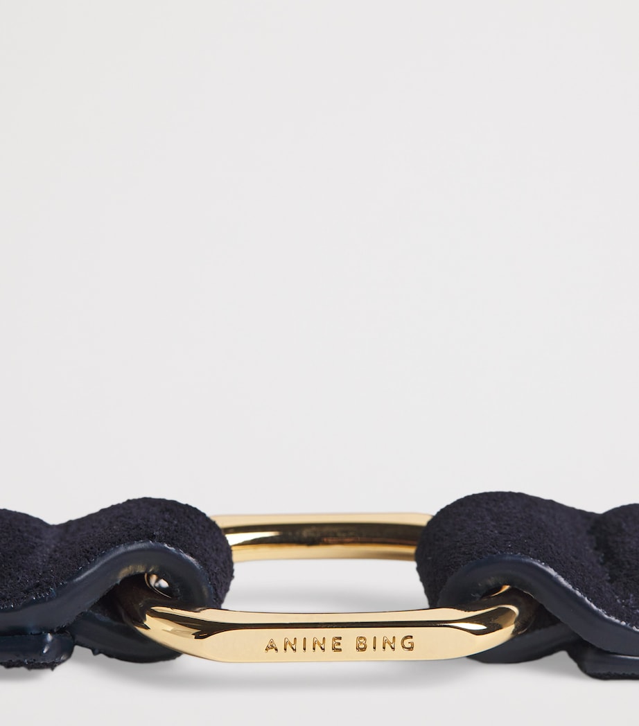 ANINE BING suede Kate shoulder bag imported from the UK