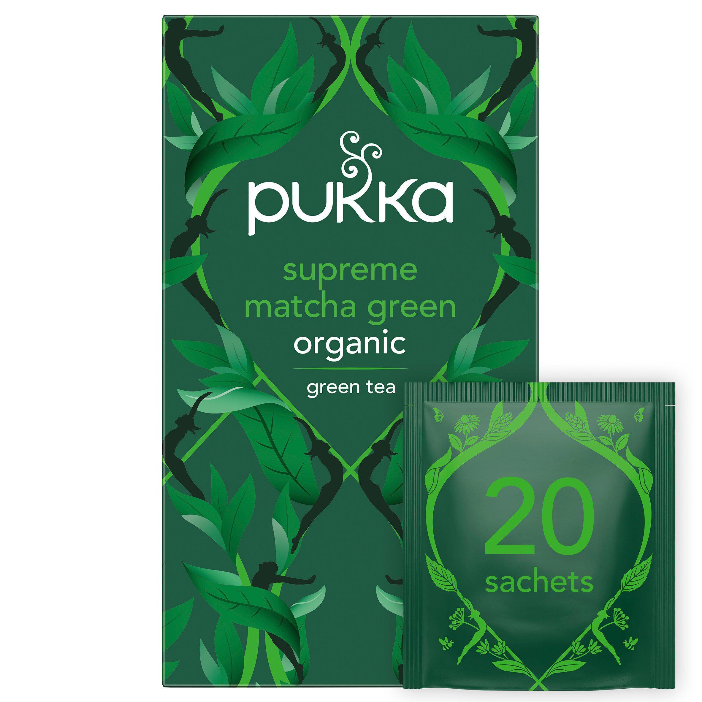 Pukka Organic Supreme Matcha Green x20 Tea Bags 30g All tea Sainsburys   