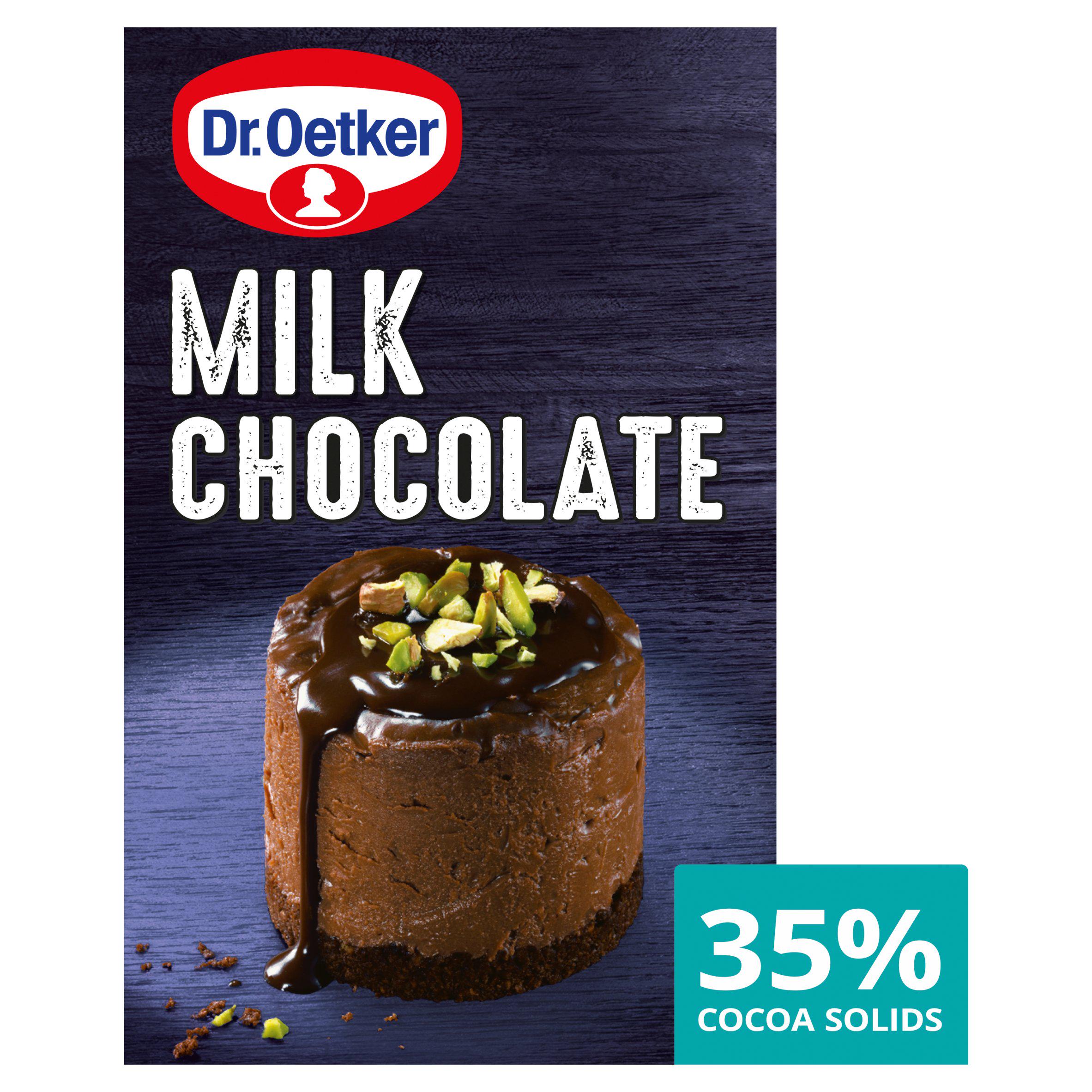 Dr. Oetker Milk Cooking Chocolate Bar 100g GOODS Sainsburys   