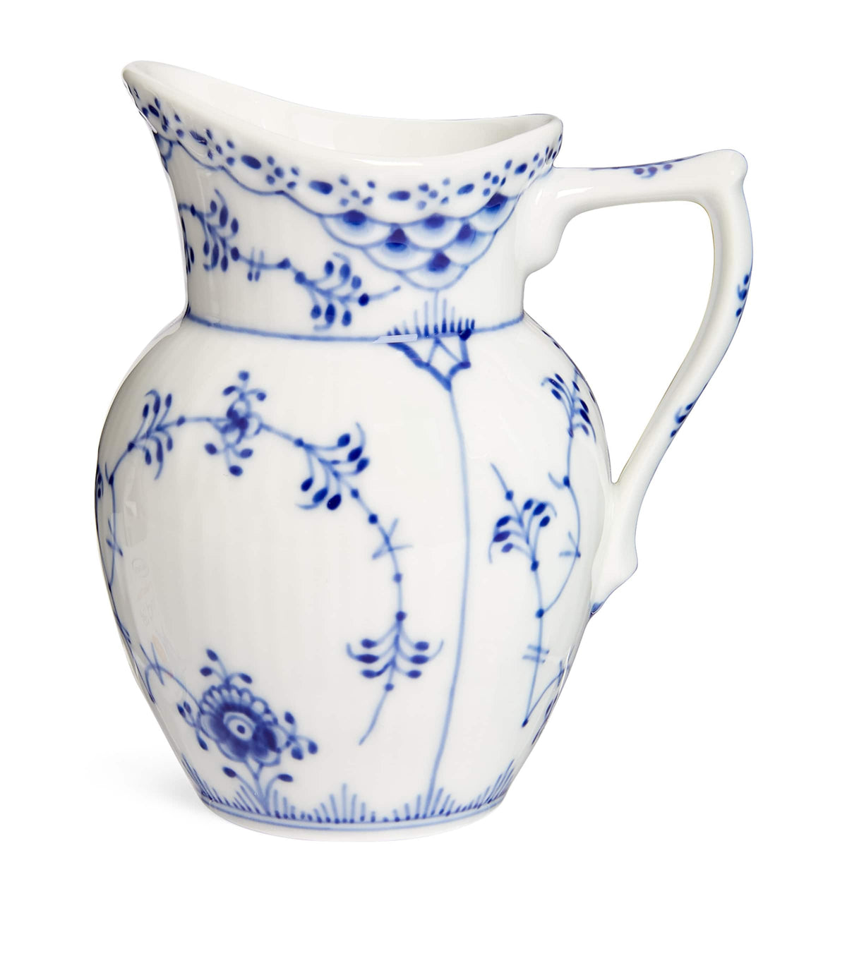 Royal Copenhagen blue floral cream jug 170ml, imported from the UK
