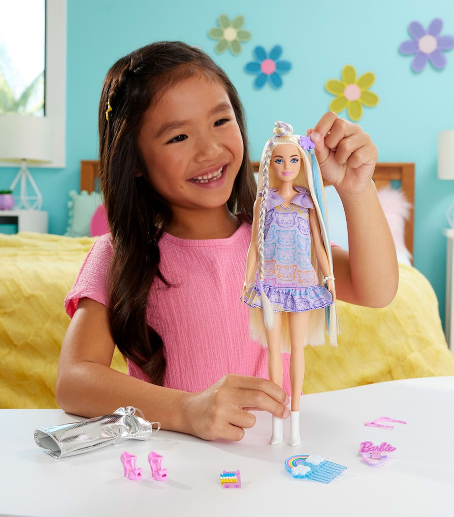 Barbie Fun and Fancy doll with hair styling accessories - British product