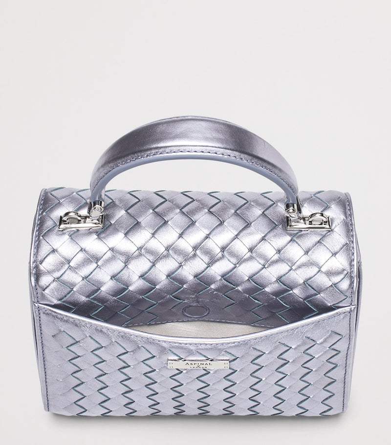 Aspinal of London metallic leather Mayfair bag midi - UK version