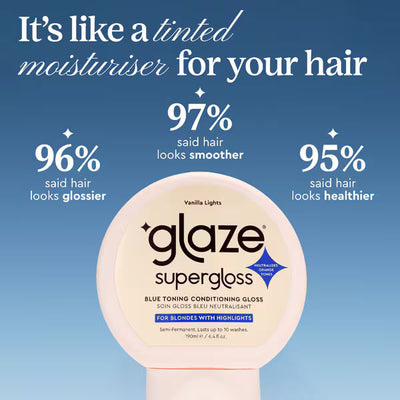 Superdrug Glaze Supergloss Toning Pflegender Glanz Vanilla Lights Haarkur 190ml – online bei McGrocer kaufen