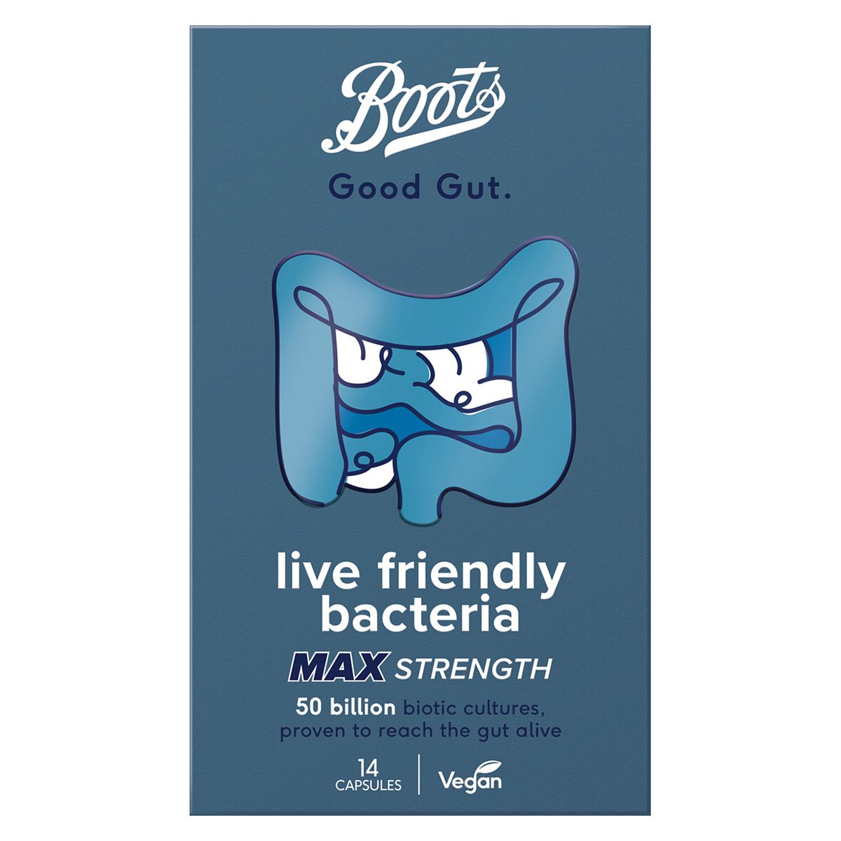 Boots Good Gut Live Friendly Bacteria Max Strength 14 Capsules SERVICE Boots   