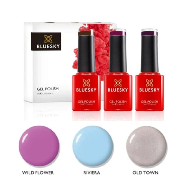 Bluesky gel polish trio set European Summer 5ml - British product