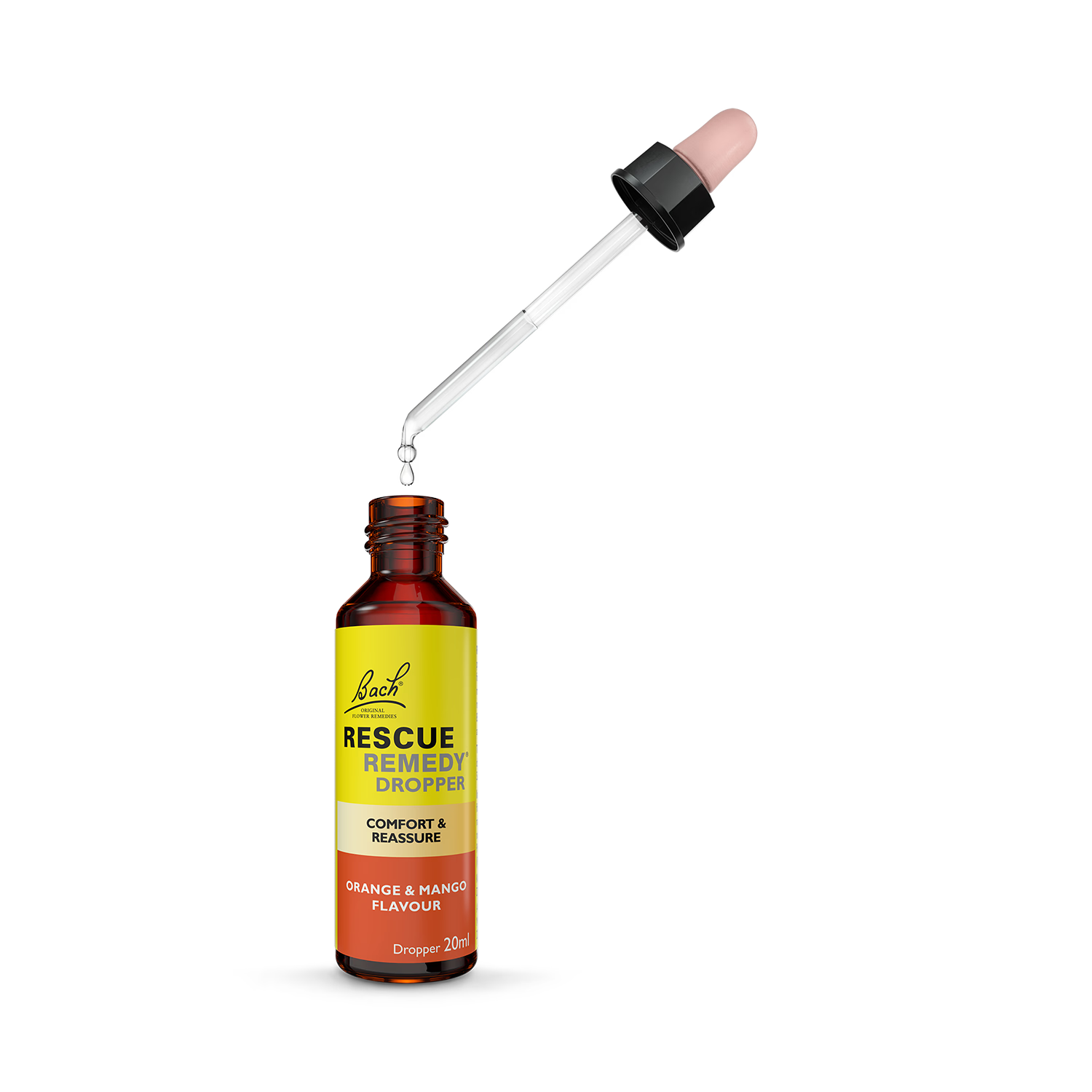 Rescue Remedy orange mango dropper 20ml, imported from the UK