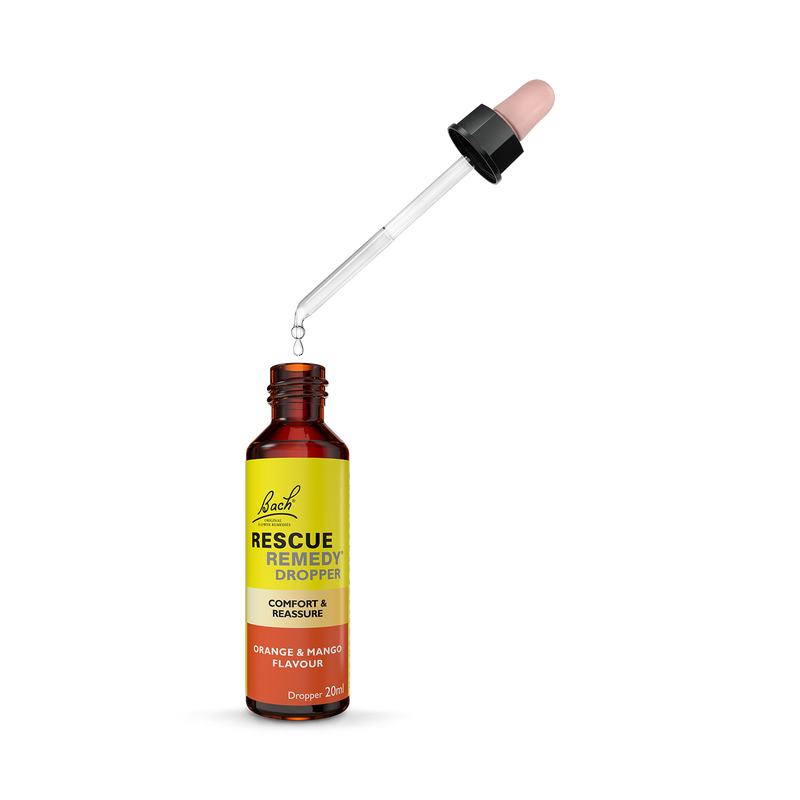Rescue Remedy orange mango dropper 20ml, imported from the UK
