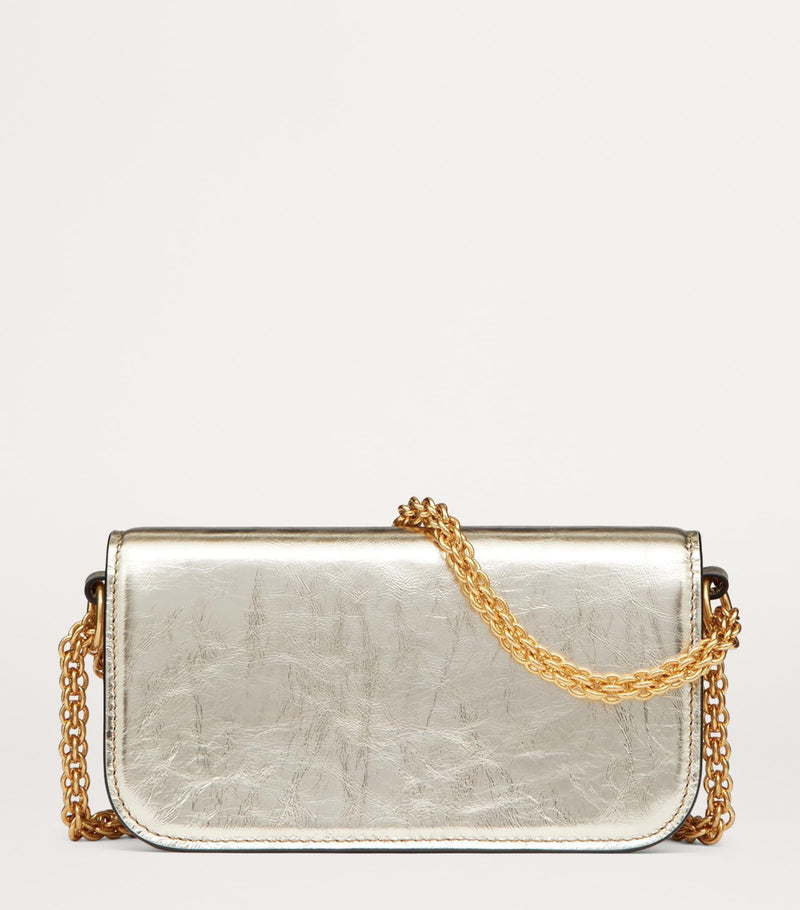 Valentino Garavani small leather Locò shoulder bag, imported from the UK