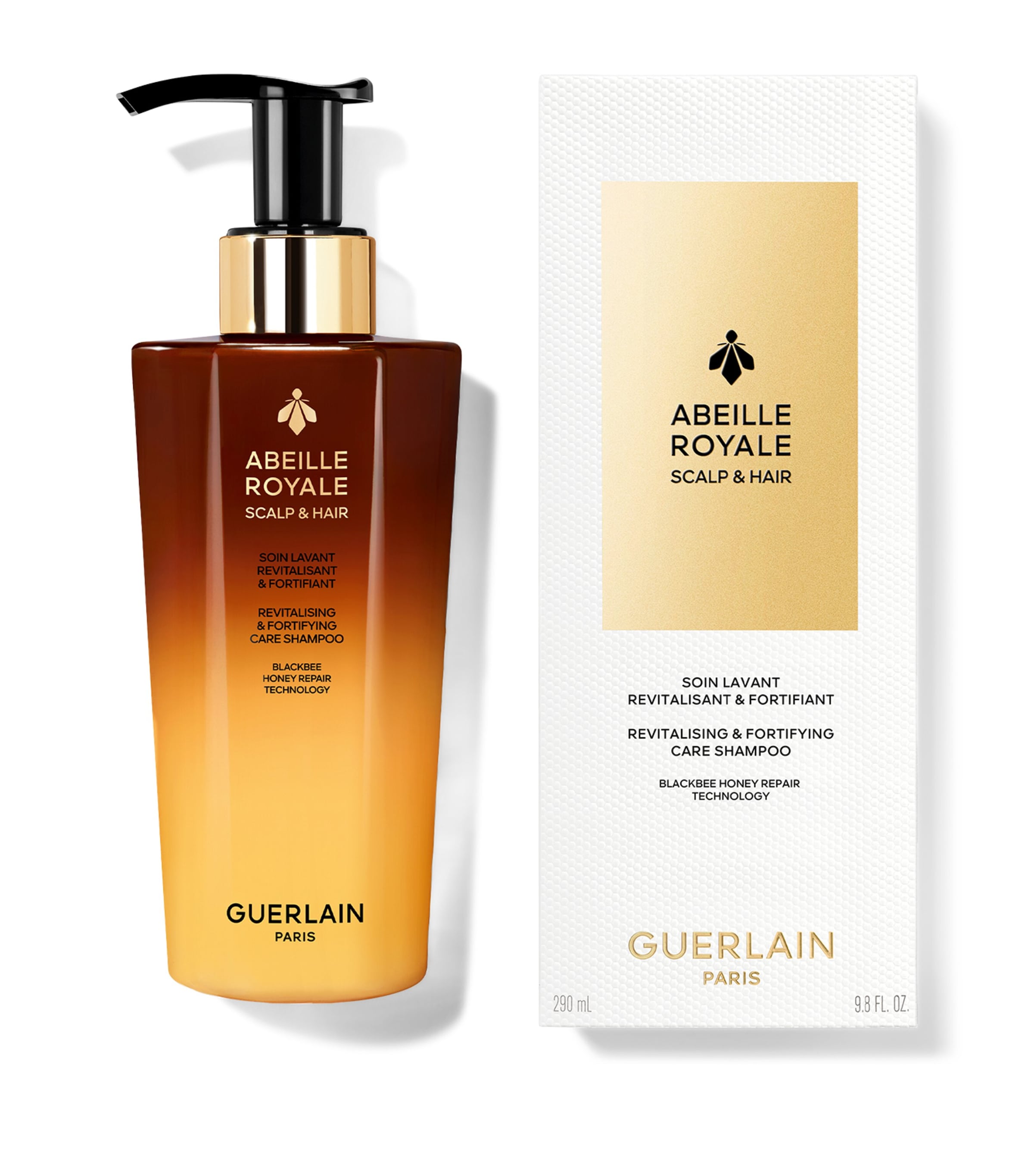 Guerlain Abeille Royale Revitalising and Fortifying Care Shampoo 290ml, UK version