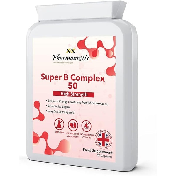 Pharmanostix Vitamin B Complex B-50 90 Capsules, UK version
