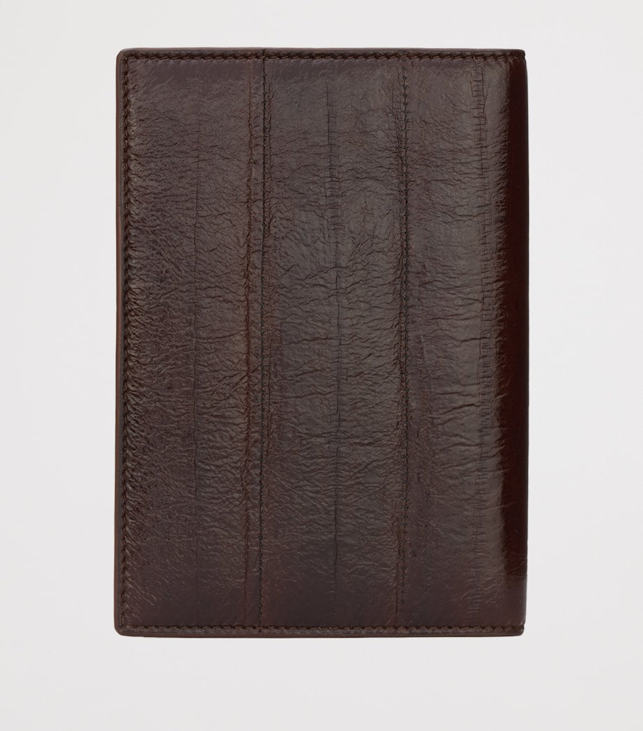 Saint Laurent leather passport holder with monogram, UK version