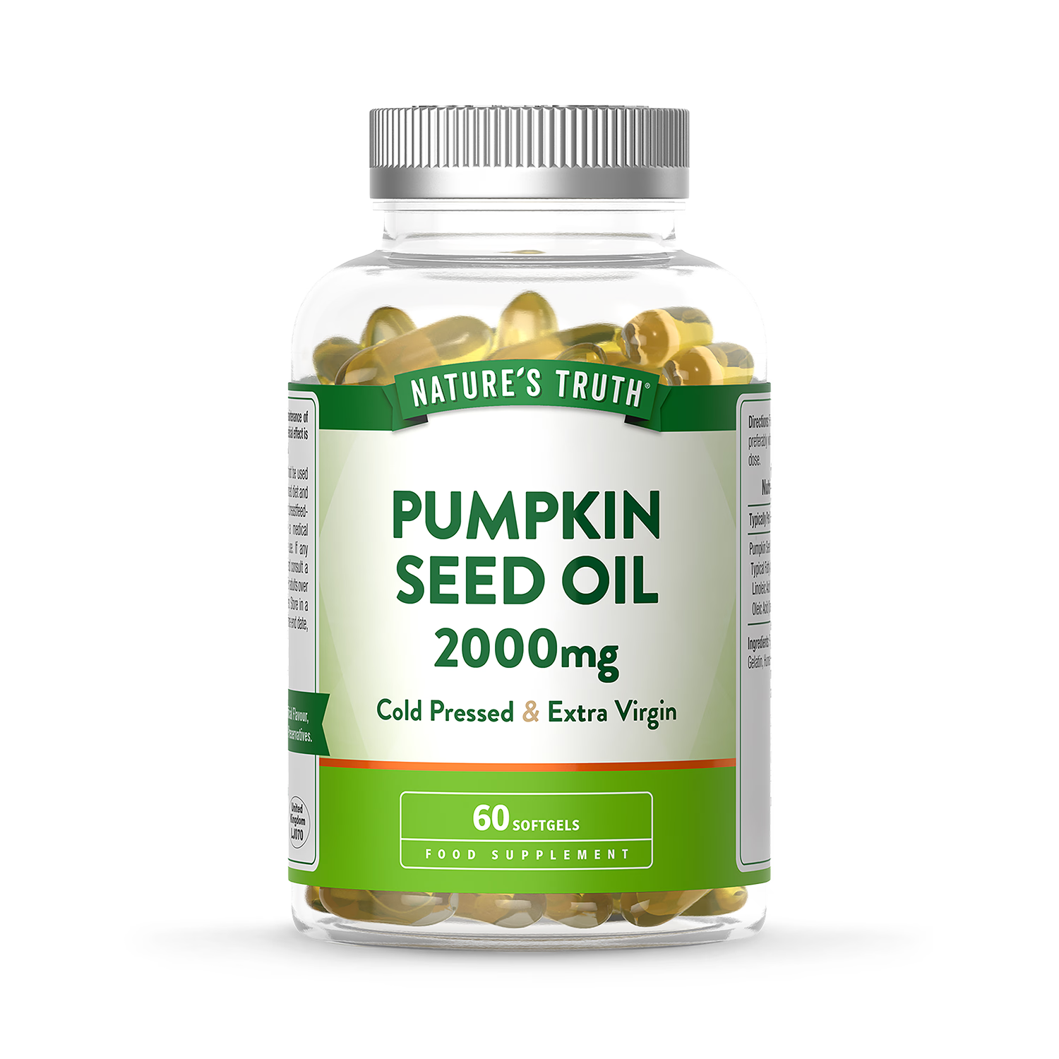 Nature's Truth Pumpkin Seed Oil 2000mg softgels - British product