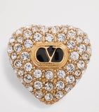 Valentino Garavani heart earrings with Swarovski crystals, UK version
