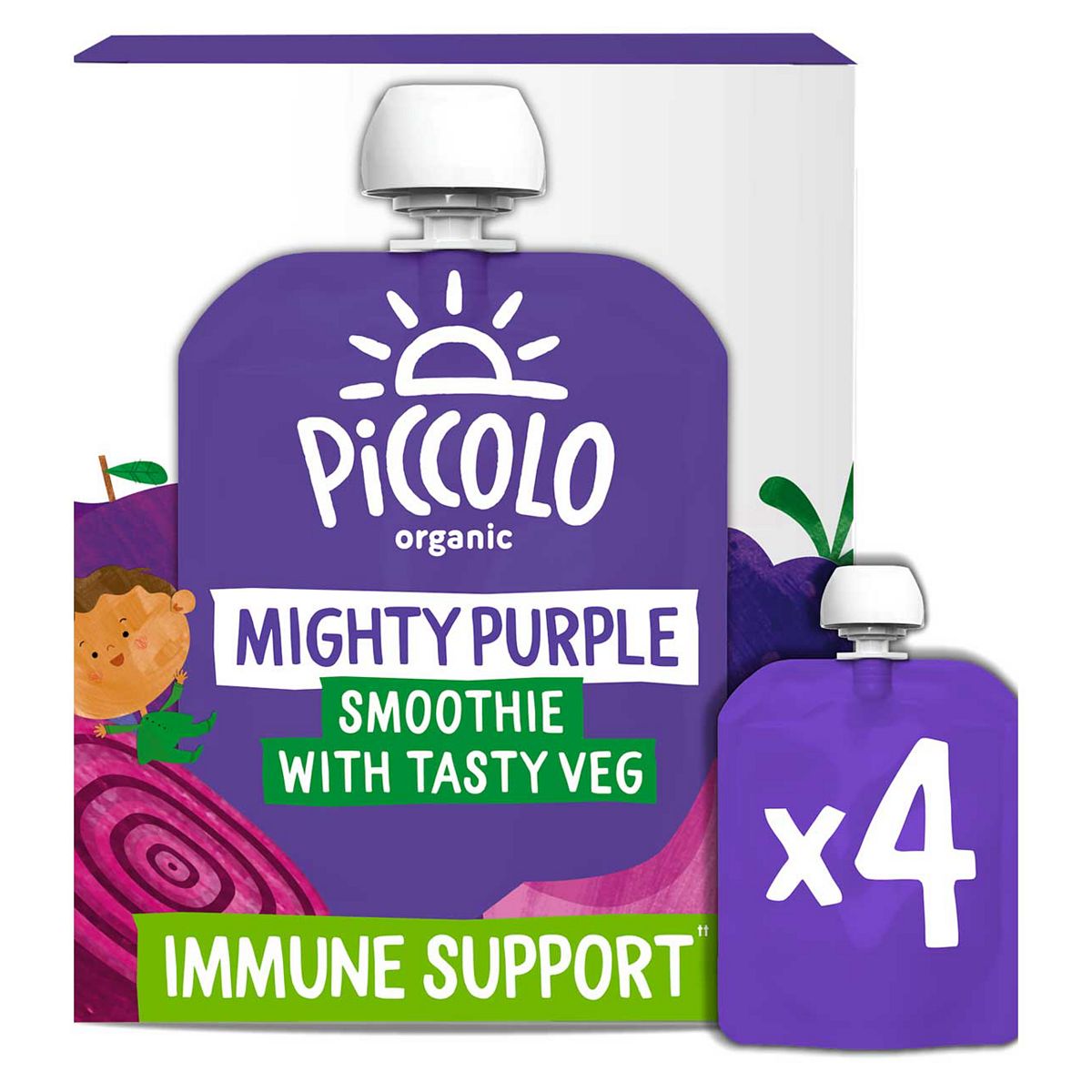 Piccolo purple & go baby smoothie pouch multipack 90g GOODS Boots   