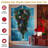 Livingandhome Christmas teardrop swag with lights 60cm, UK version