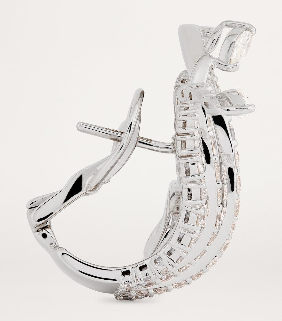Yeprem Y-Couture white gold diamond earrings (British brand)