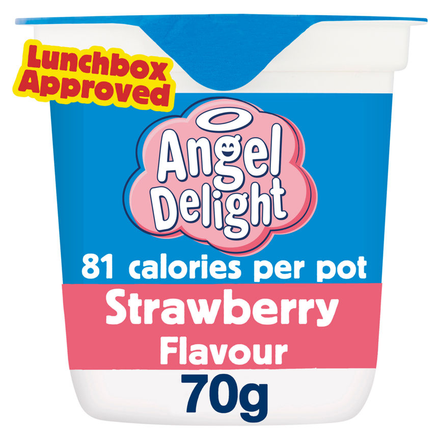 Angel Delight Strawberry Flavour Ready to Eat Dessert Pot GOODS ASDA   