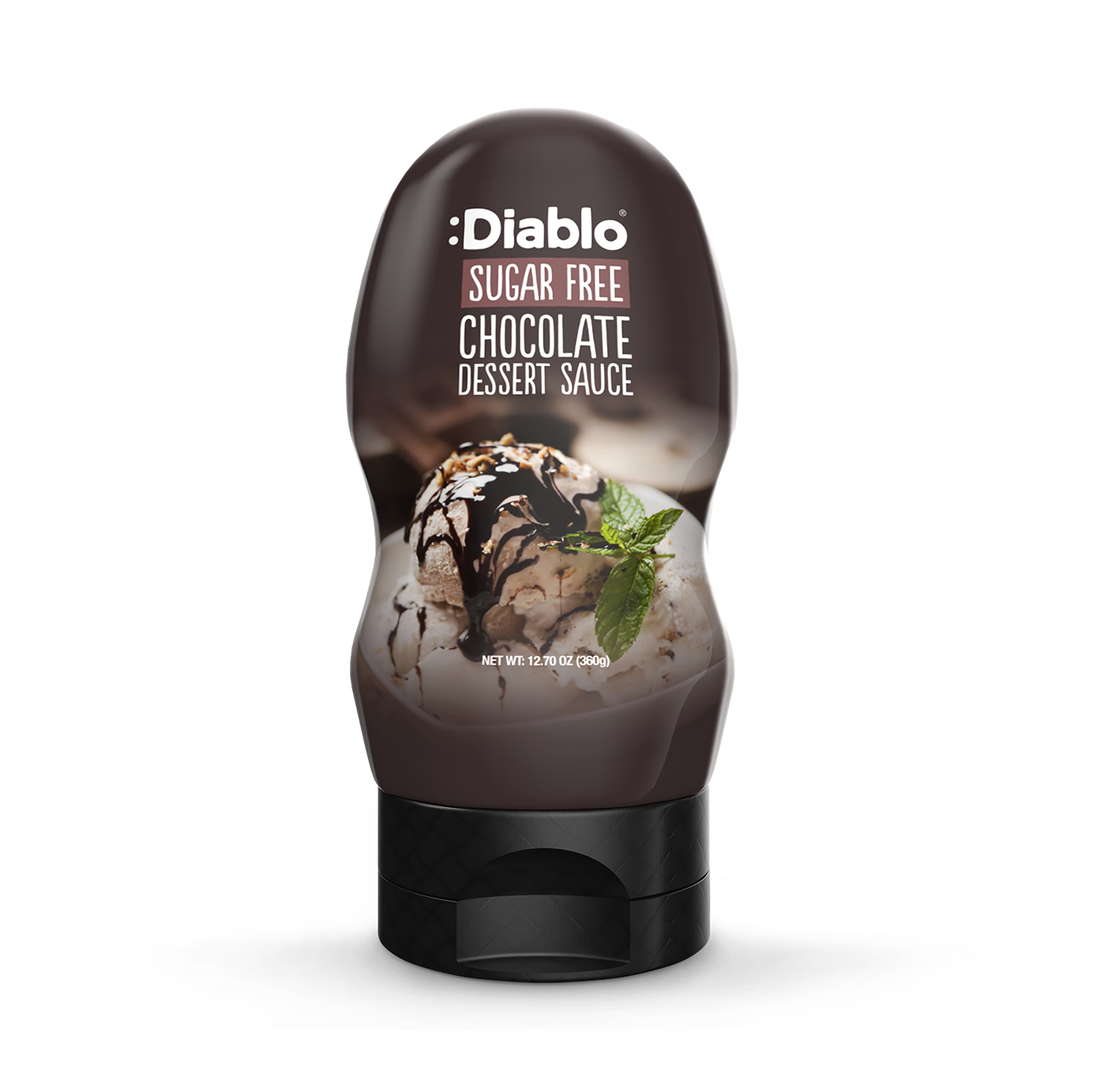 Diablo sugar free chocolate dessert sauce 360g, imported from the UK