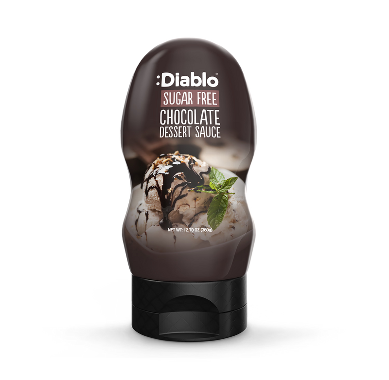 Diablo sugar free chocolate dessert sauce 360g, imported from the UK