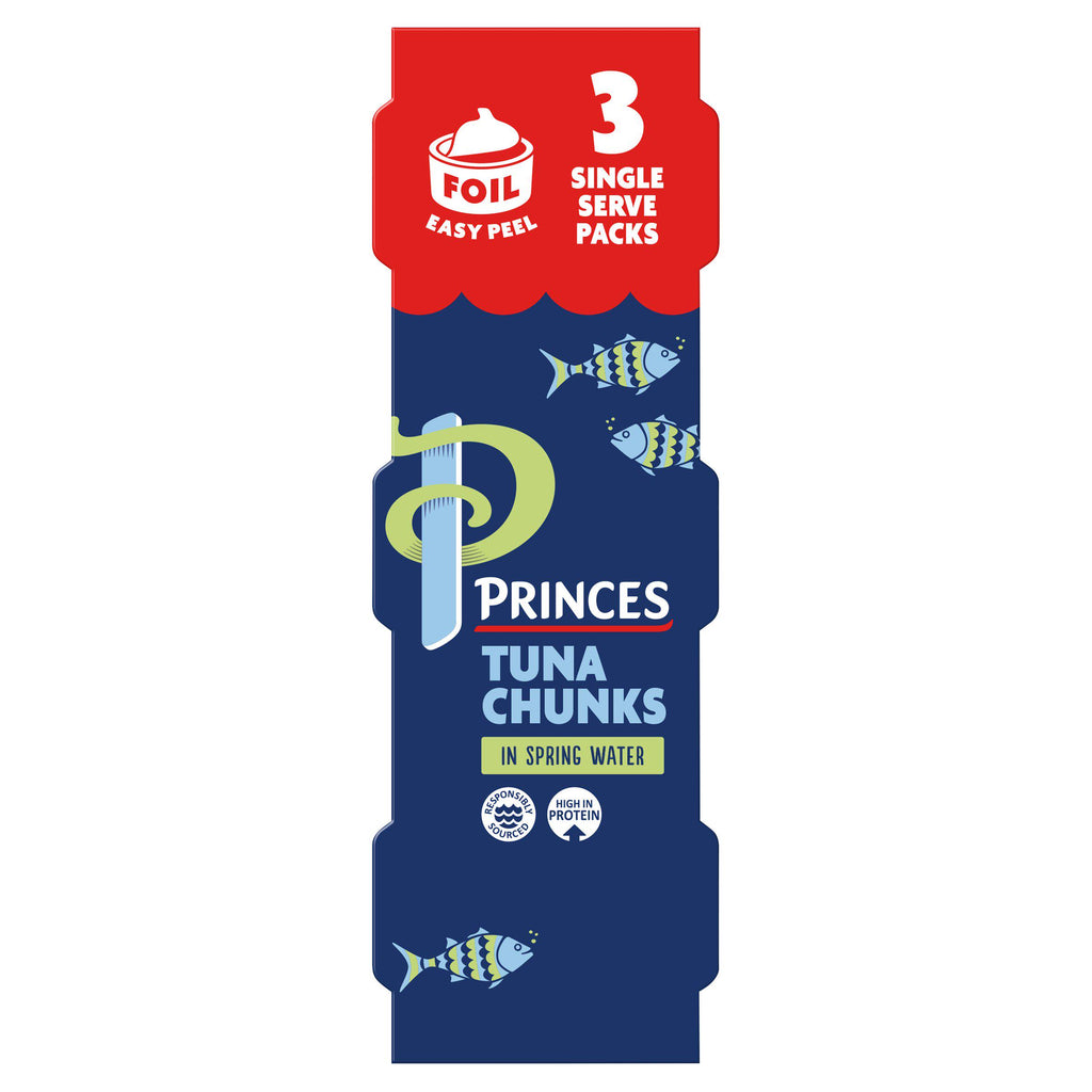 Princes Tuna Chunks in Spring Water 3x80g (3x56g*)