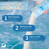 Eco Bath Epsom salt bath soak gift tube 1kg, imported from the UK