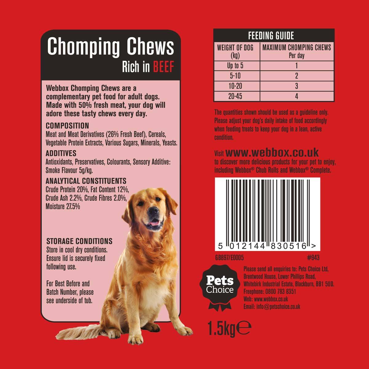 Webbox Meaty Chomping Chews, 1.5kg GOODS Costco UK