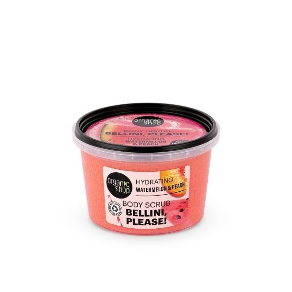 Organic Shop watermelon and peach body scrub 250ml - British product