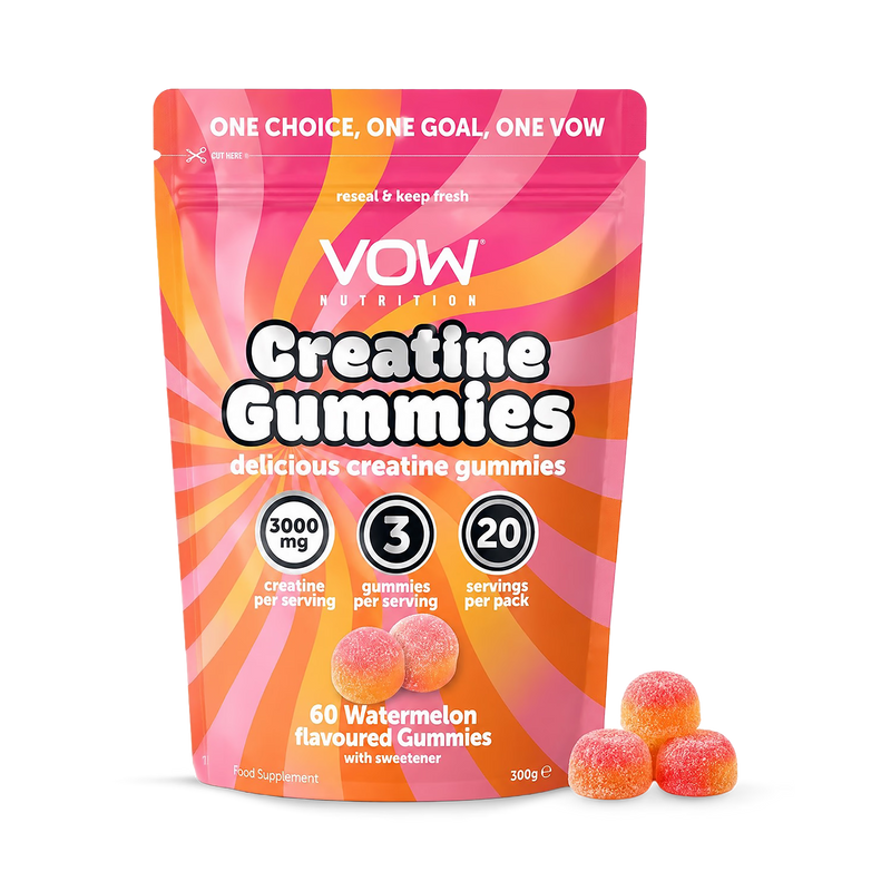 VOW Nutrition creatine gummies watermelon 60 gummies, imported from the UK