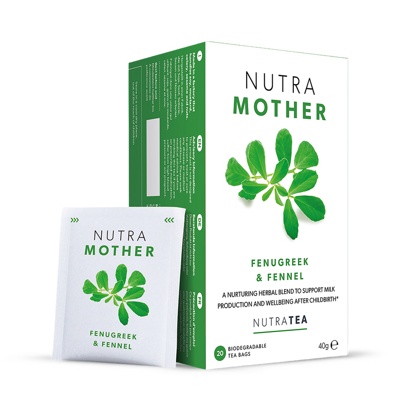 NutraMother lactation herbal tea 20 tea bags - British product