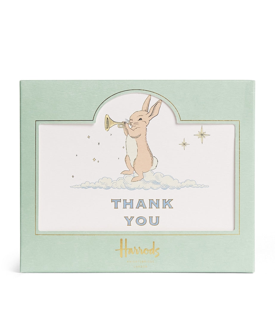 Harrods Bunny thank you cards pack of 8, UK version