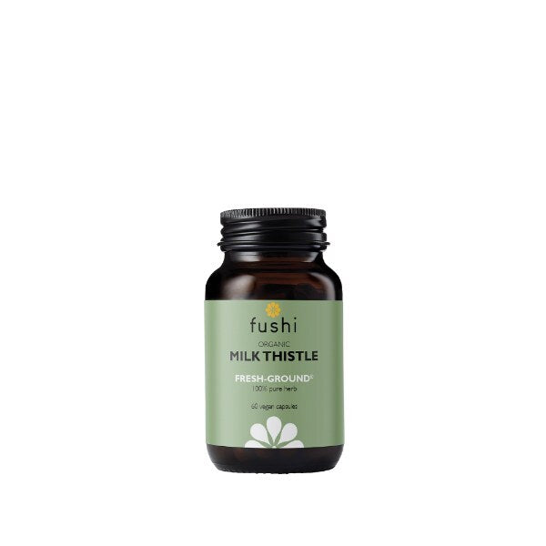 Fushi Organic Milk Thistle supplement 60 capsules, imported from the UK