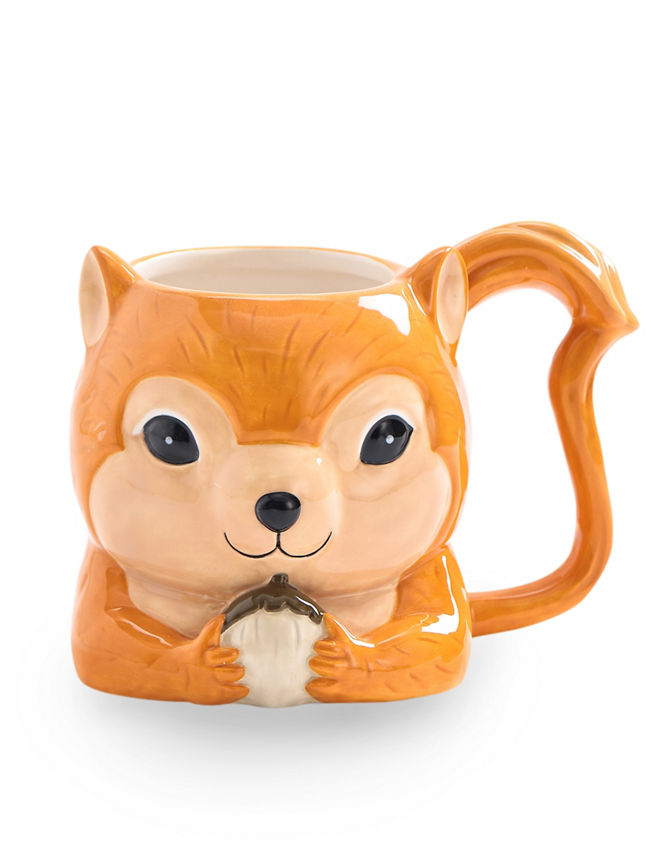 George Home Squirrel Shaped Single Mug GOODS ASDA   