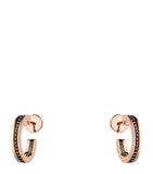 Boucheron Quatre hoop earrings rose gold brown PVD - British product