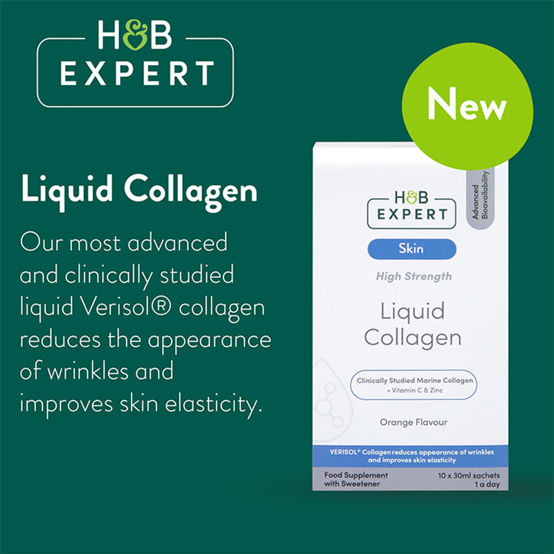 Holland & Barrett Expert Marine Collagen Orange Liquid Sachets - British product