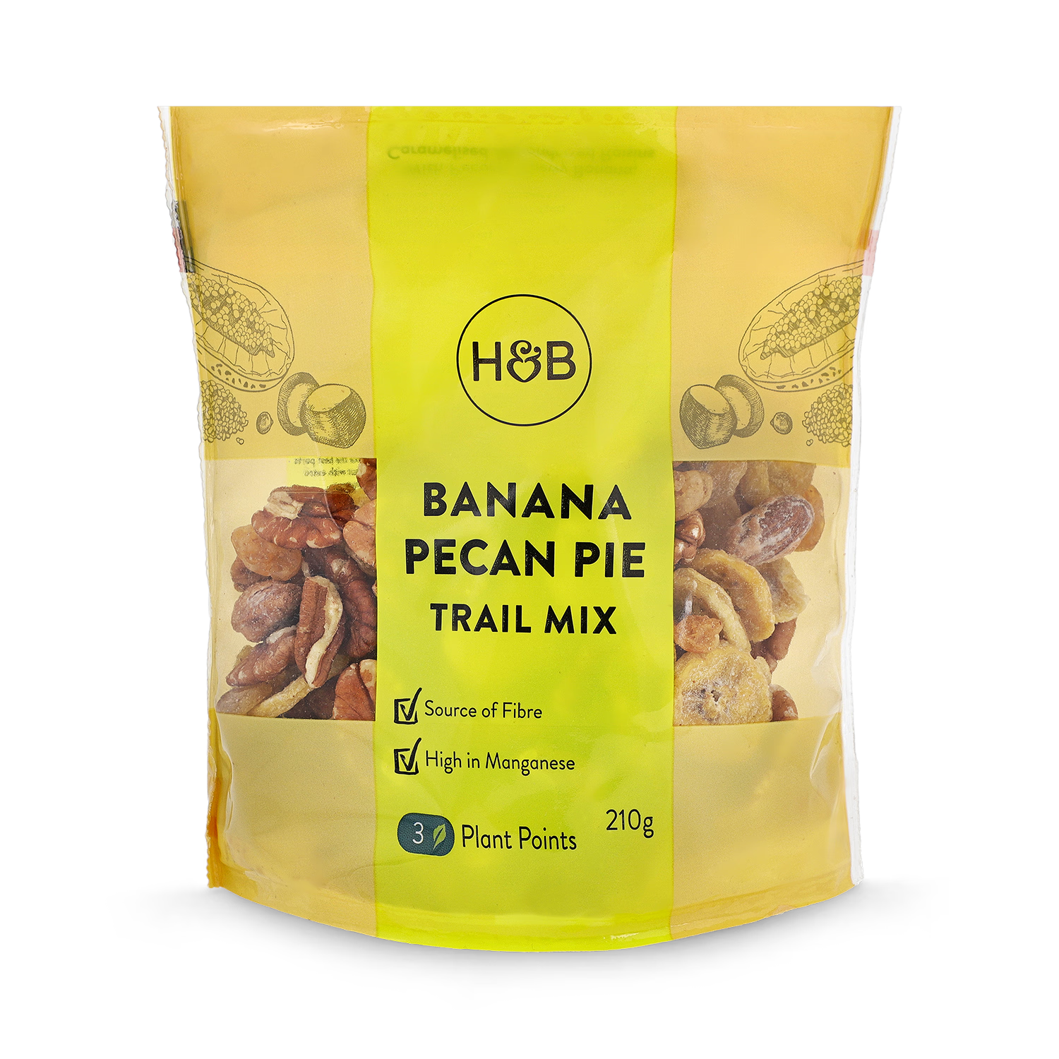 Holland & Barrett Banana Pecan Pie Trail Mix 210g, UK version