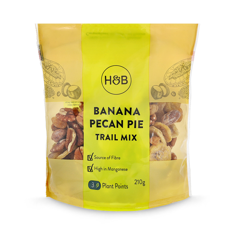 Holland & Barrett Banana Pecan Pie Trail Mix 210g, UK version