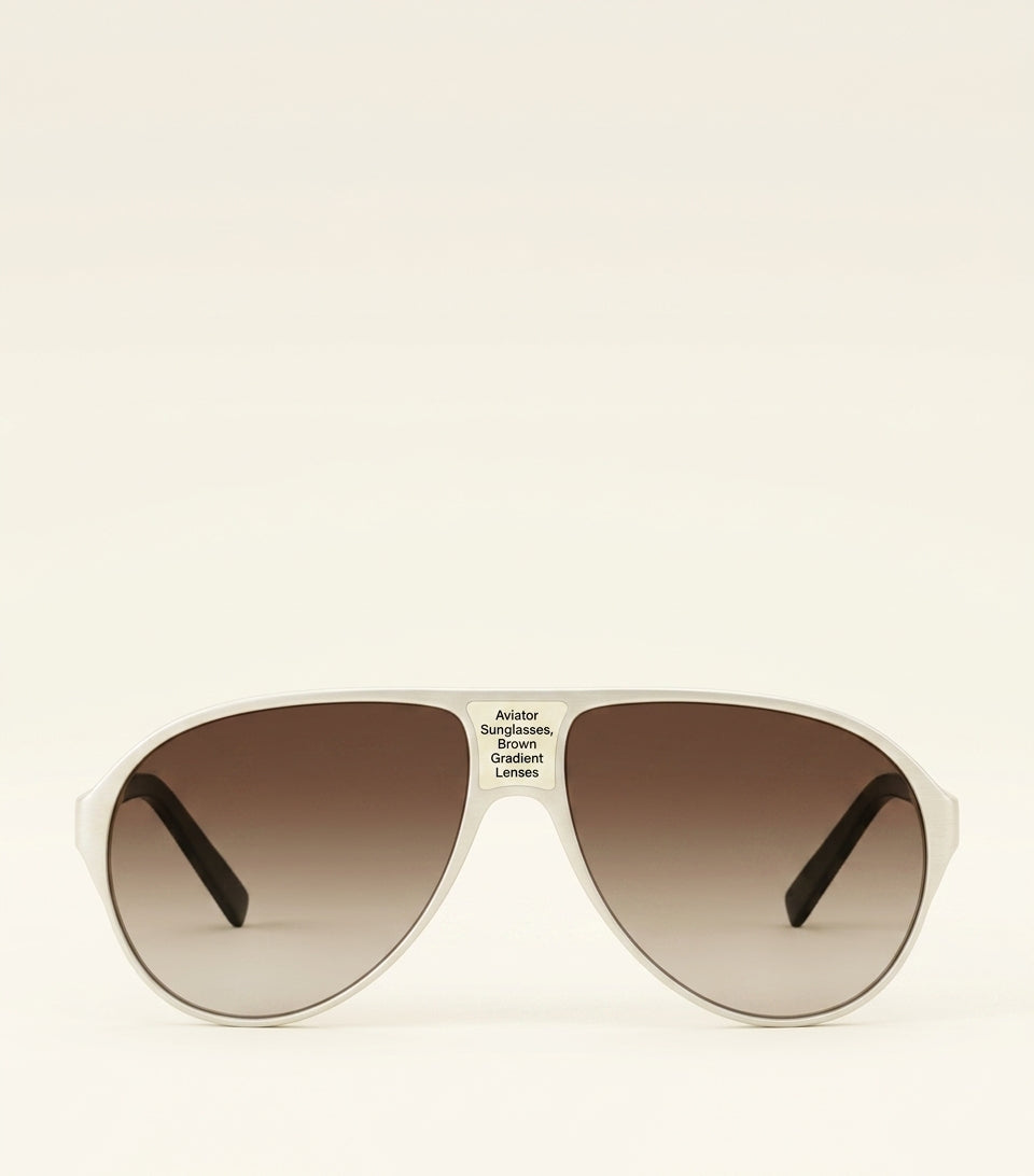 Givenchy Bold Sunglasses oversized aviator metal frame, UK version