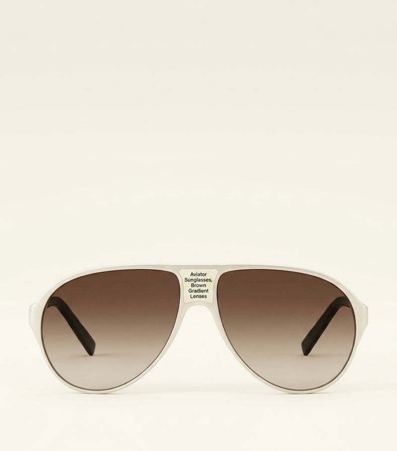 Givenchy Bold Sunglasses oversized aviator metal frame, UK version
