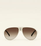 Givenchy Bold Sunglasses oversized aviator metal frame, UK version