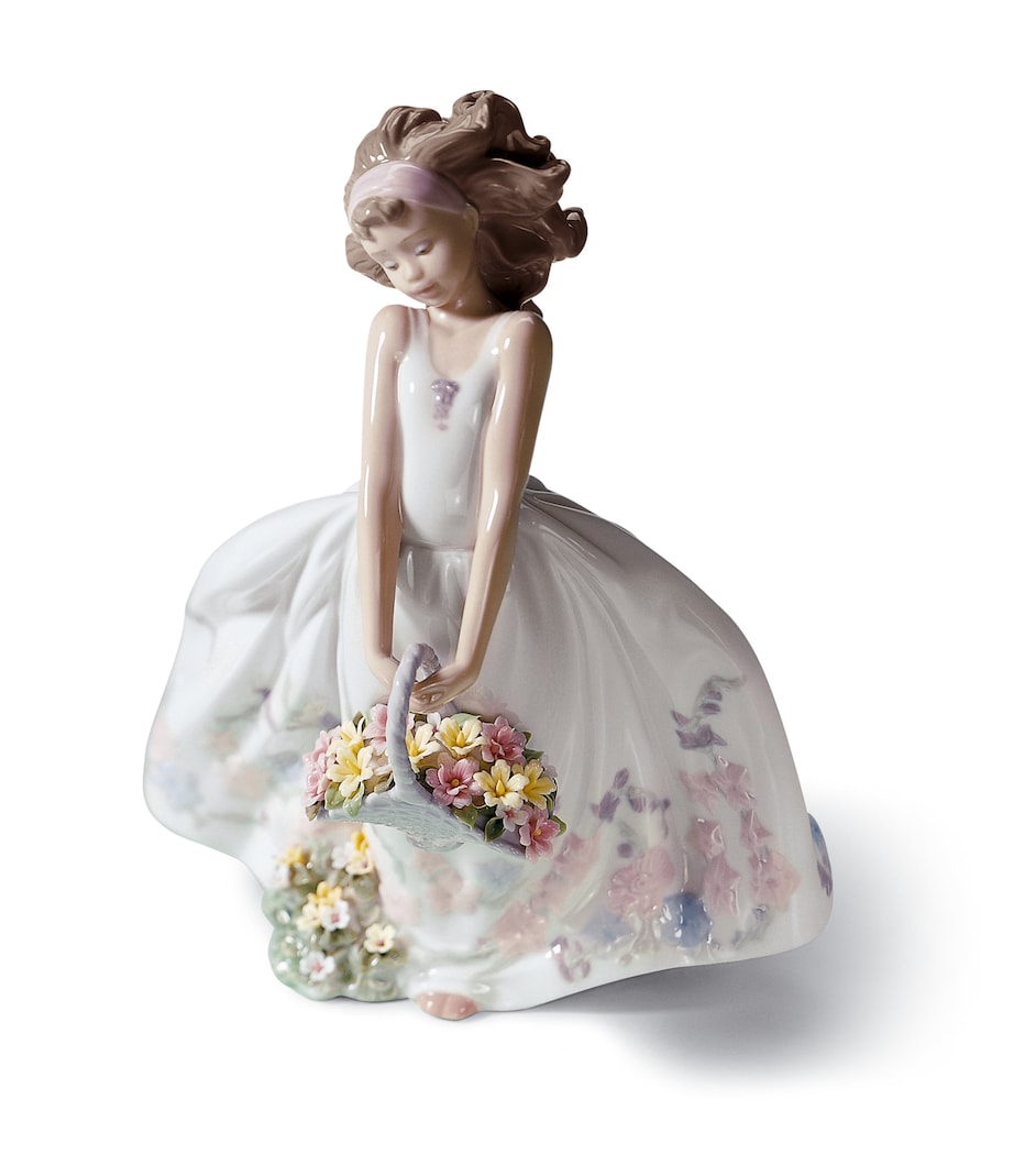 Lladró Wild Flowers porcelain figurine, imported from the UK