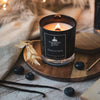 Scented wood wick candle blueberry and vanilla 212g, imported from the UK